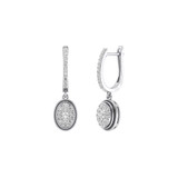 Photo of Tahir 3/8 CT. T.W. Diamond Earring 10K White Gold [CE1605W]