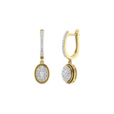 Photo of Tahir 3/8 Carat T.W. Diamond Earring 10K Yellow Gold [CE1605Y]