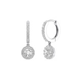 Photo of Rani 1 Carat T.W. Diamond Earring 14K White Gold [CE1608W]