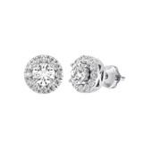 Photo of Mani 1 Carat T.W. Diamond Earring 14K White Gold [CE1610W]