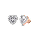 Photo of Hasan 1/3 Carat T.W. Diamond Earring 14K Rose Gold [CE1612R]