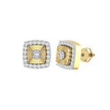 Photo of Harshi 1/3 CT. T.W. Diamond Earring 10K Yellow Gold [CE1613Y]