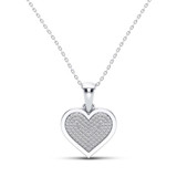 Photo of Dillon 1/5 CT. T.W. Pendant 10K White Gold [CP1218W]