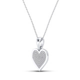 Photo of Dillon 1/5 CT. T.W. Pendant 10K White Gold [CP1218W]