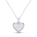 Photo of Dillon 1/5 CT. T.W. Pendant 10K White Gold [CP1218W]