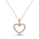 Photo of Cole 1/6 Carat T.W. Pendant 10K Rose Gold [CP1219R]