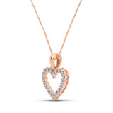 Photo of Cole 1/6 Carat T.W. Pendant 10K Rose Gold [CP1219R]