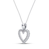 Photo of Cole 1/6 Carat T.W. Pendant 14K White Gold [CP1219W]