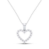 Photo of Cole 1/6 Carat T.W. Pendant 14K White Gold [CP1219W]