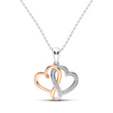 Photo of Willa 1/10 CT. T.W. Pendant 10K Rose Gold [CP1221R]