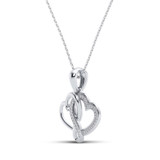 Photo of Willa 1/10 CT. T.W. Pendant 14K White Gold [CP1221W]