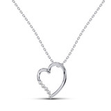 Photo of Rian 1/25 CT. T.W. Pendant 10K White Gold [CP1222W]