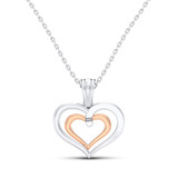 Photo of Nellie 1/10 CT. T.W. Pendant 10K Rose Gold [CP1223R]