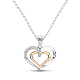 Photo of Nellie 1/10 Carat T.W. Pendant 14K Rose Gold [CP1223R]