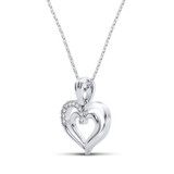 Photo of Nellie 1/10 CT. T.W. Pendant 10K White Gold [CP1223W]