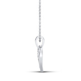 Photo of Nellie 1/10 CT. T.W. Pendant 10K White Gold [CP1223W]