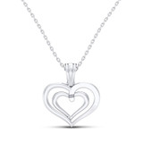 Photo of Nellie 1/10 CT. T.W. Pendant 10K White Gold [CP1223W]