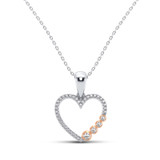 Photo of Zane 1/5 Carat T.W. Pendant 14K Rose Gold [CP1227R]