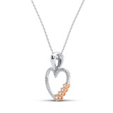 Photo of Zane 1/5 Carat T.W. Pendant 14K Rose Gold [CP1227R]