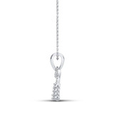 Photo of Zane 1/5 Carat T.W. Pendant 10K White Gold [CP1227W]