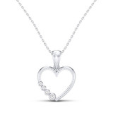 Photo of Zane 1/5 Carat T.W. Pendant 10K White Gold [CP1227W]