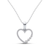 Photo of Zane 1/5 Carat T.W. Pendant 14K White Gold [CP1227W]