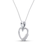 Photo of Zane 1/5 Carat T.W. Pendant 14K White Gold [CP1227W]