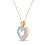Photo of Davina 1/2 Carat T.W. Pendant 10K Rose Gold [CP1228R]