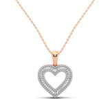 Photo of Davina 1/2 Carat T.W. Pendant 14K Rose Gold [CP1228R]