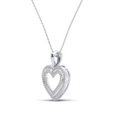 Photo of Davina 1/2 CT. T.W. Pendant 10K White Gold [CP1228W]