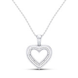 Photo of Davina 1/2 CT. T.W. Pendant 10K White Gold [CP1228W]