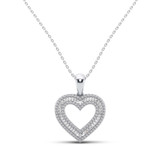 Photo of Davina 1/2 CT. T.W. Pendant 14K White Gold [CP1228W]