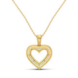Photo of Davina 1/2 CT. T.W. Pendant 10K Yellow Gold [CP1228Y]