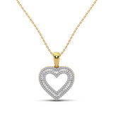 Photo of Davina 1/2 CT. T.W. Pendant 14K Yellow Gold [CP1228Y]
