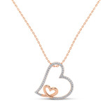 Photo of Veda 1/7 CT. T.W. Pendant 10K Rose Gold [CP1229R]