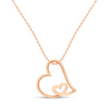 Photo of Veda 1/7 CT. T.W. Pendant 10K Rose Gold [CP1229R]