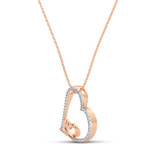 Photo of Veda 1/7 Carat T.W. Pendant 14K Rose Gold [CP1229R]