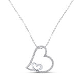 Photo of Veda 1/7 CT. T.W. Pendant 10K White Gold [CP1229W]