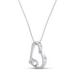 Photo of Veda 1/7 CT. T.W. Pendant 14K White Gold [CP1229W]
