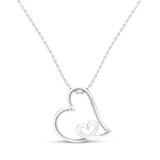 Photo of Veda 1/7 CT. T.W. Pendant 14K White Gold [CP1229W]