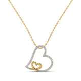 Photo of Veda 1/7 Carat T.W. Pendant 14K Yellow Gold [CP1229Y]