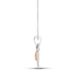 Photo of Adaline 1/5 CT. T.W. Pendant 14K Rose Gold [CP1231R]