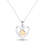 Photo of Adaline 1/5 CT. T.W. Pendant 14K Rose Gold [CP1231R]