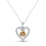 Photo of Adaline 1/5 CT. T.W. Pendant 14K Yellow Gold [CP1231Y]
