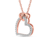 Photo of Salem 1/5 CT. T.W. Pendant 14K Rose Gold [CP1500R]