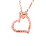 Photo of Salem 1/5 CT. T.W. Pendant 14K Rose Gold [CP1500R]