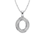 Photo of Rihanna 1/4 Carat T.W. Pendant 14K White Gold [CP1501W]