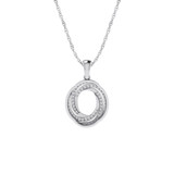 Photo of Rihanna 1/4 Carat T.W. Pendant 14K White Gold [CP1501W]