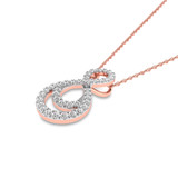 Photo of Seren 1/10 CT. T.W. Pendant 14K Rose Gold [CP1503R]