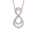 Photo of Seren 1/10 CT. T.W. Pendant 14K Rose Gold [CP1503R]
